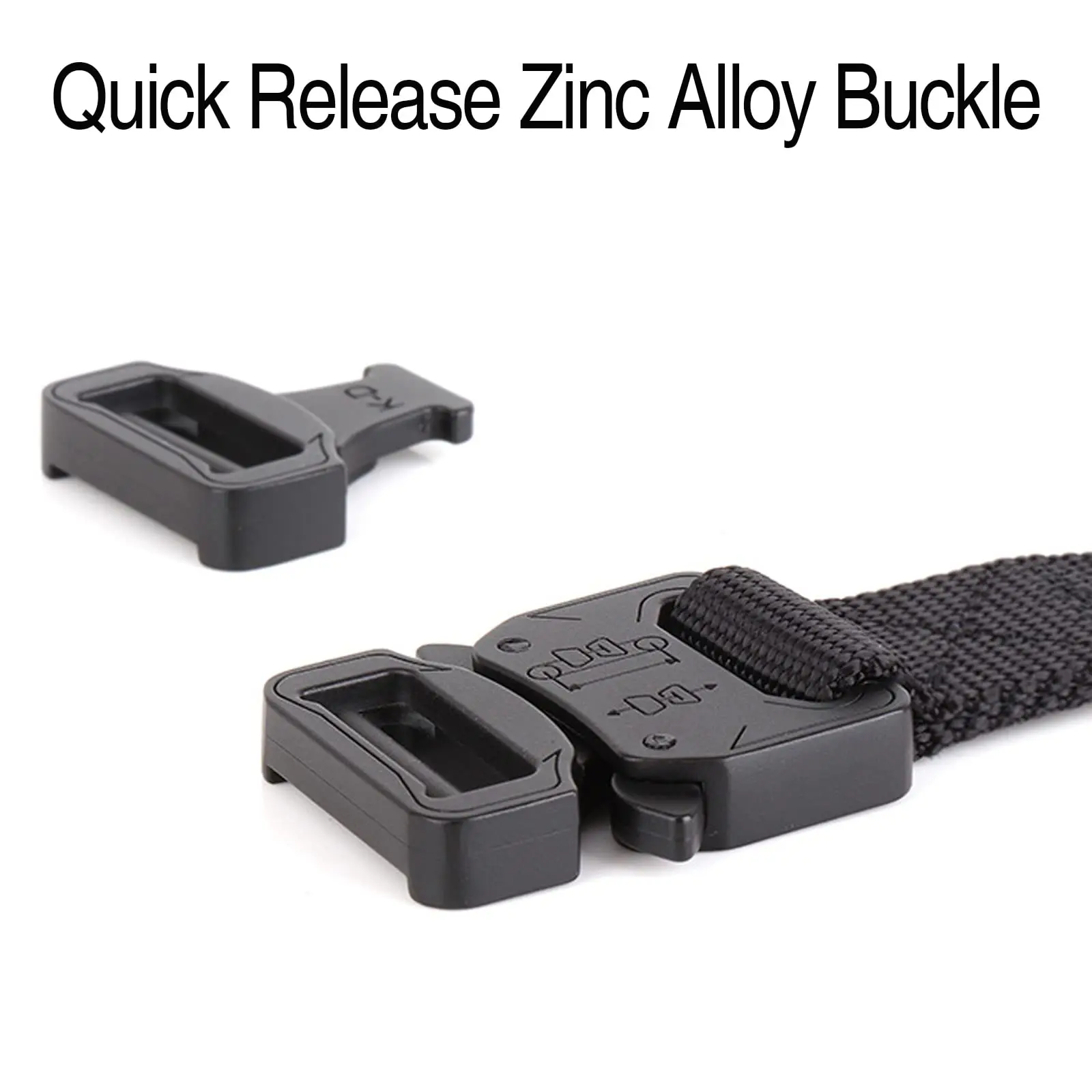 Custom 2.5cm Wide Nylon Tactical Belt Quick Release Metal Buckle Heavy Duty Sports Skinny Webbing Belts for Men