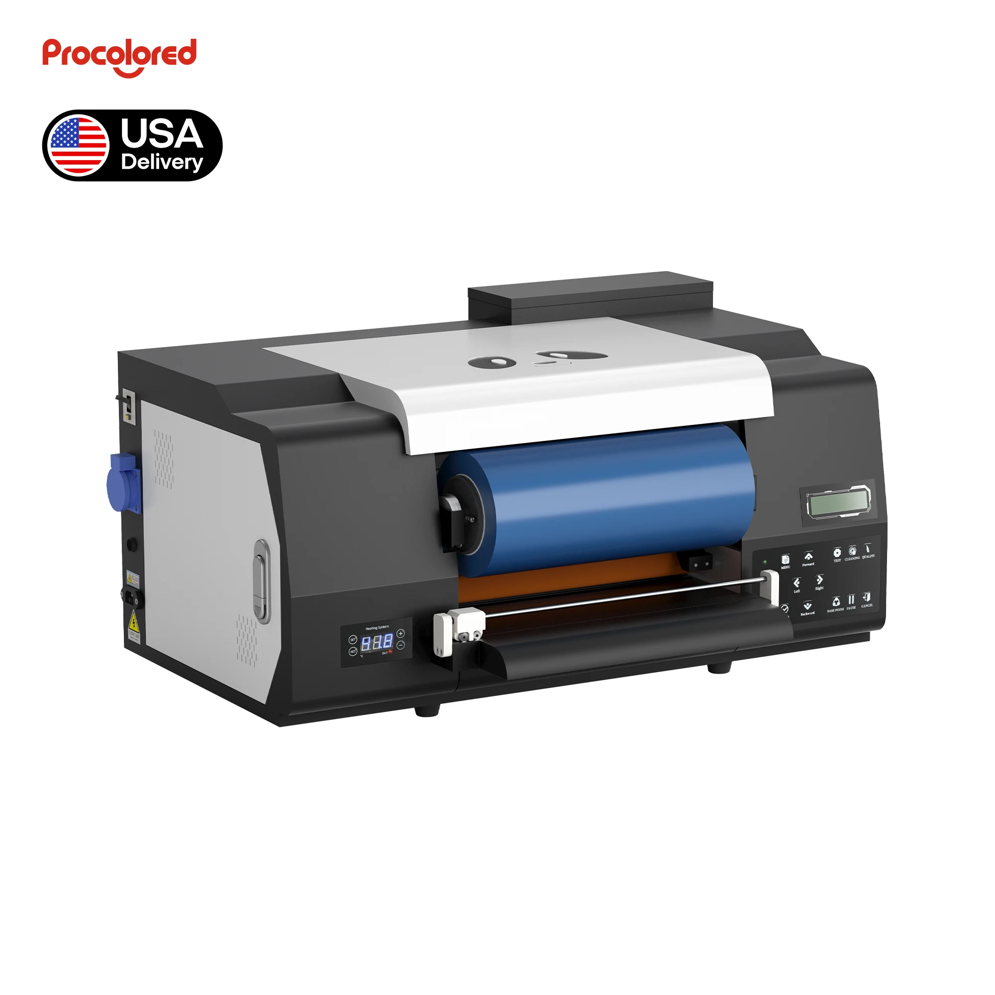 17' 2 in 1 Two Print Heads Gold Foil Label Printing Machine Roll Printer A4 A3 Size Digital UV Sticker DTF Flatbed Printer