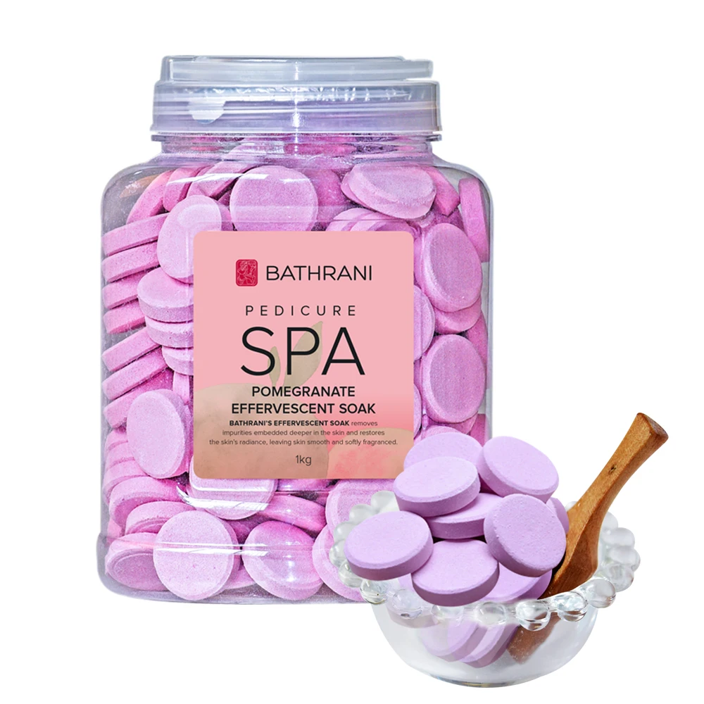 Оптовая продажа, гранатовый аромат, отмачиваемая ванна, таблетки, педикюр, уход за ногами, спа