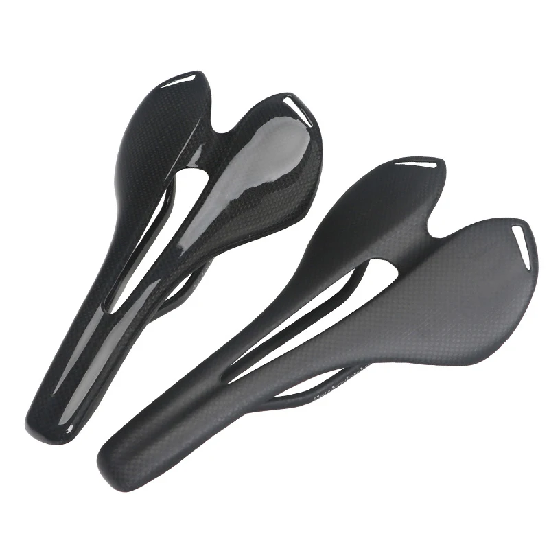 TOSEEK full carbon fiber bicycle saddle mtb mountain road bike saddle seat bike parts 265*143mm gloss/matte 3k