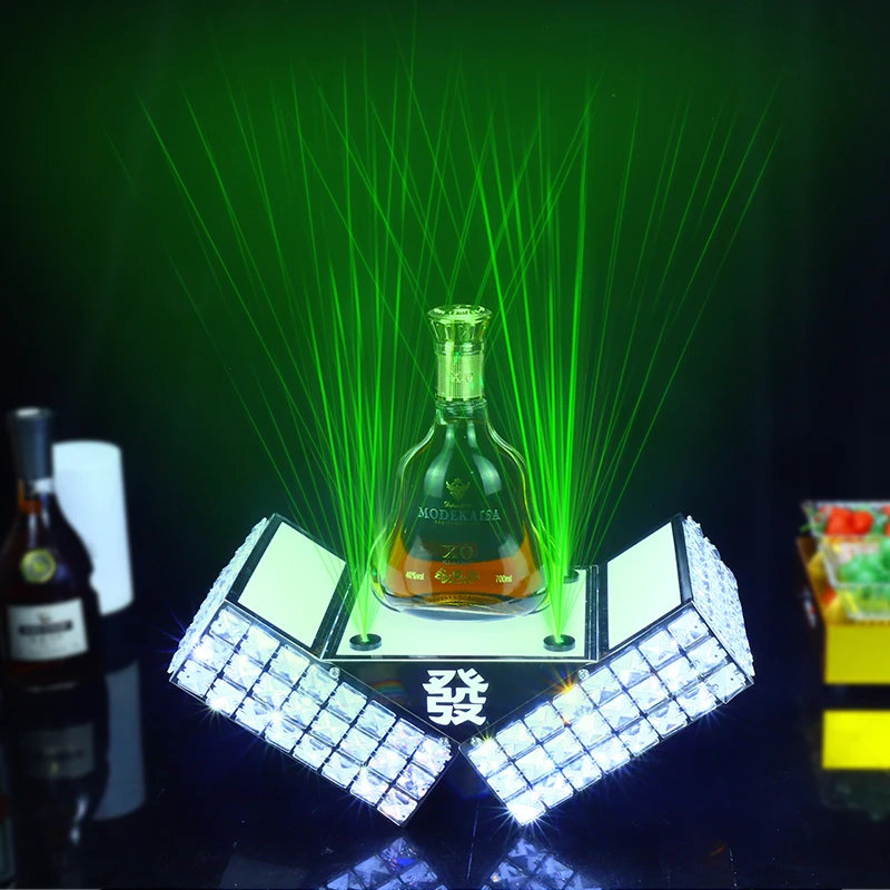 Best wine beer rechargeable custom holder stand acrylic led lighted liquor shelf bottle Glorifier Presenter