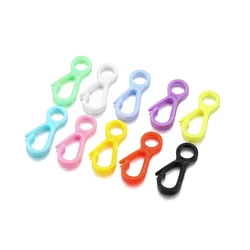 Plastic Colorful Lobster Clasp Hook Clips Connectors For Key Chain Hooks DIY Jewelry Making Supplies Accessories
