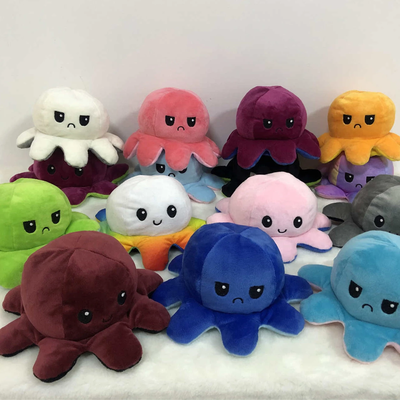 Tiktok Hot Selling Octopus Flip Reversible Stuffed Animals Toys Octopus Plush Toy