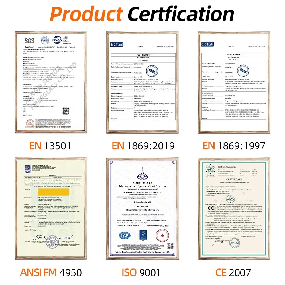 Automotive Fire Blanket Safety Retardant Resistant Extinguisher Emergency Lithium Car Fire Blanket