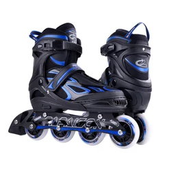 Amazon best seller  hot selling  adjustable 4 flashing PU wheels roller inline skates shoes for kids adults