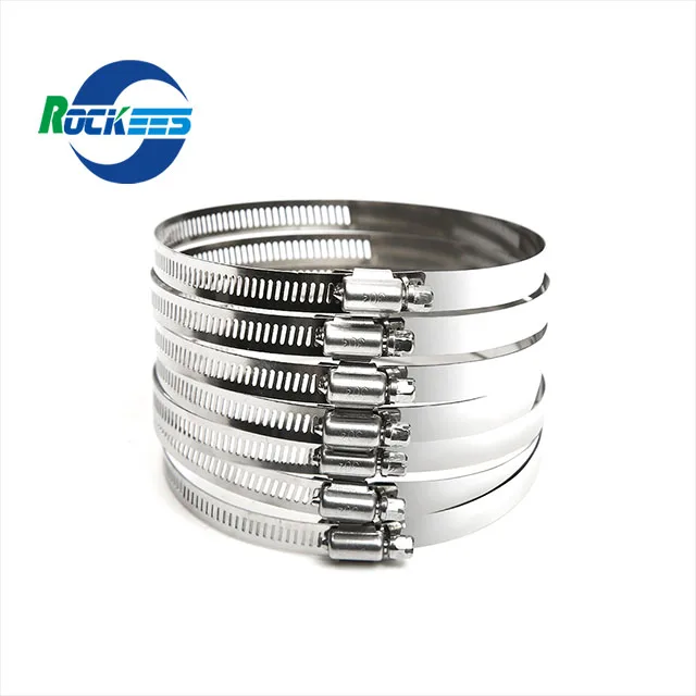 Stainless Steel American Type Worm Gear Drive Hose Clamp