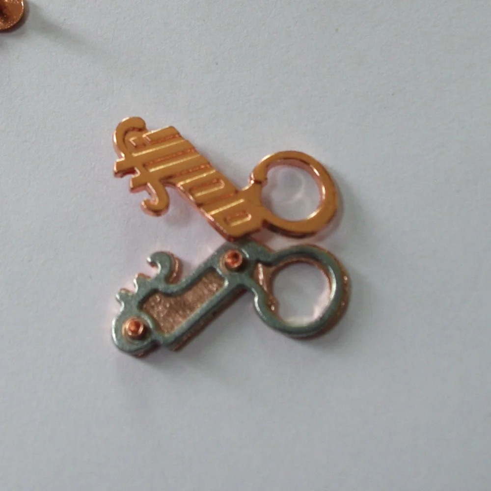 zinc alloy  jeans metal plate label for garment clothes
