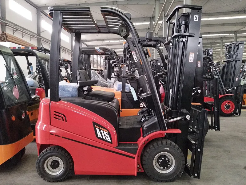 RED-LIFT High Quality 2 tons electric forklift Electric battery operated 4wheel electric forklift with AC power