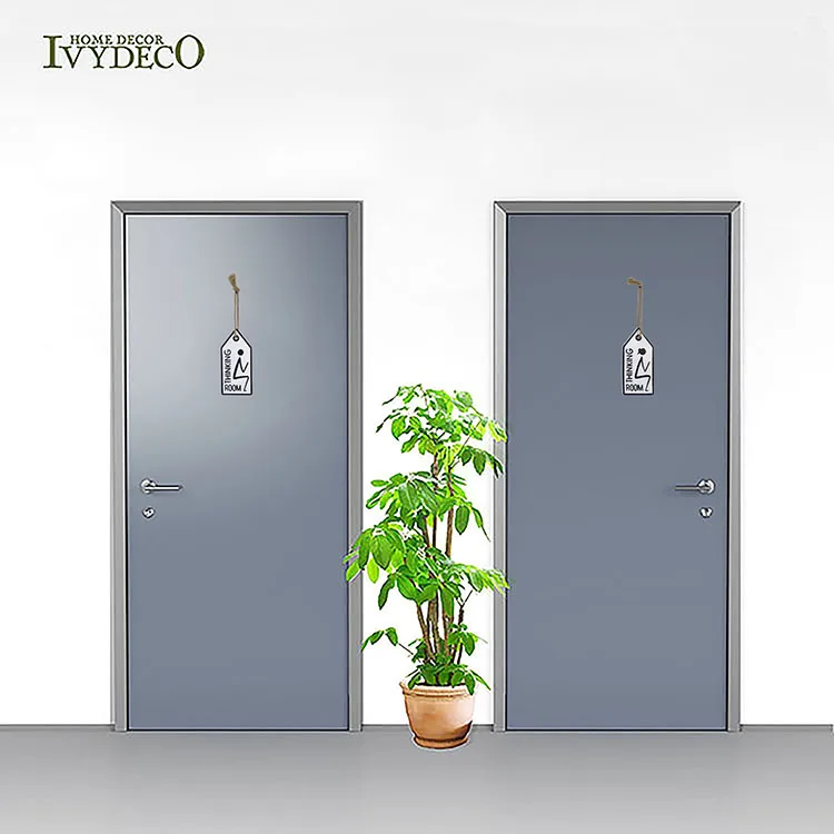 IVYDECO белая подвесная табличка для туалета металлическая