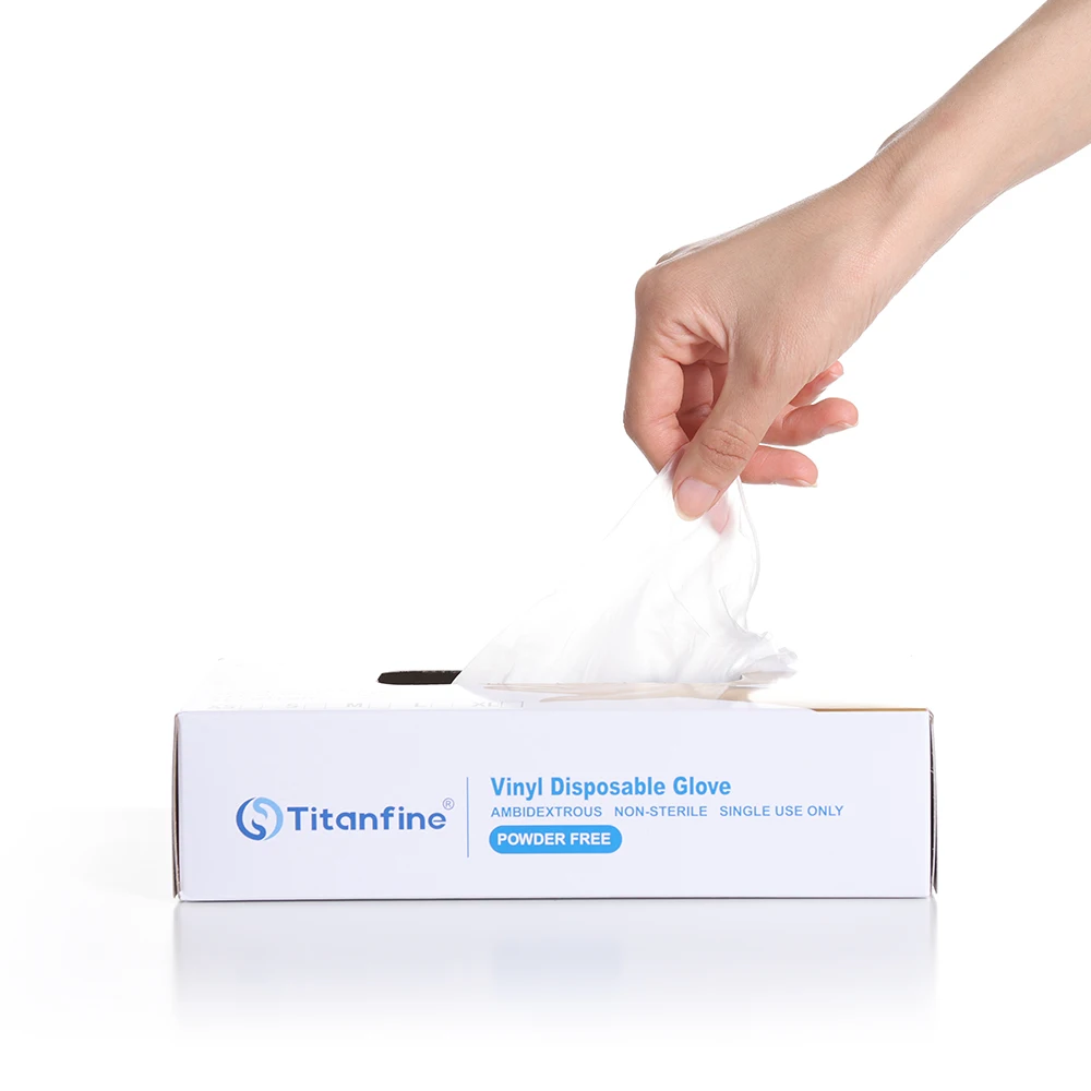 China Manufacturer Factory Direct Best Selling Powder Free Disposable Clear PVC Vinyl Gloves