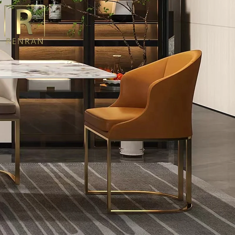 Modern new style elegant luxury nordic dining chair for restaurant dining chair white leather velvet dining chairs