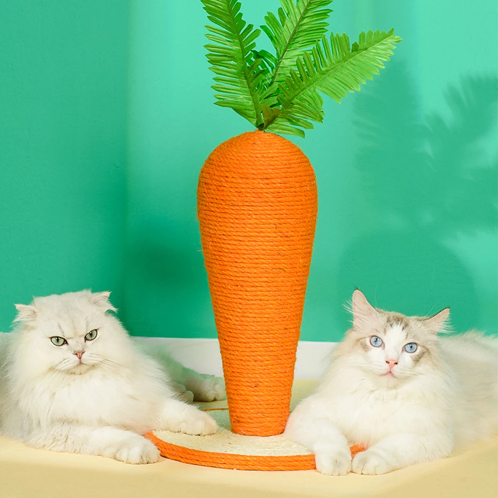 Wholesale carrot shape  pet accessories cat scratching tree climbing scratch pet scratcher