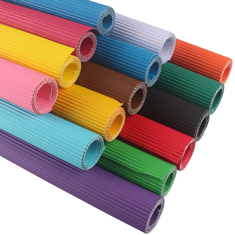 
Large piece of corrugated paper 50*70 thickening flower wrapping paper diy flower bouquet wrapping paper monochrome material 