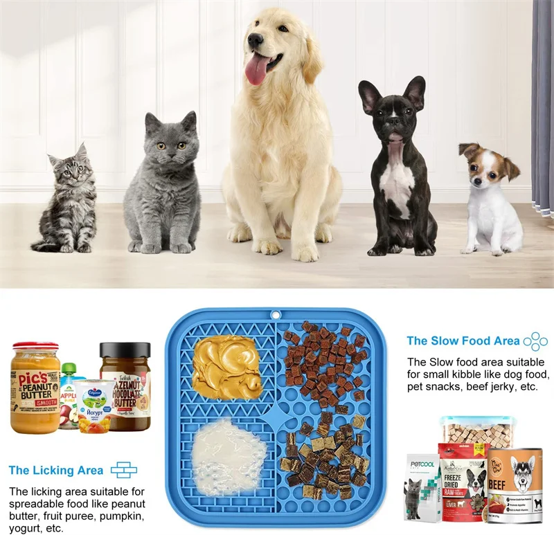 Wholesale Snuffle Mat for Dogs Bathing Grooming Dog Licking Pad Mat With Suction Cups Pet Licking Mat