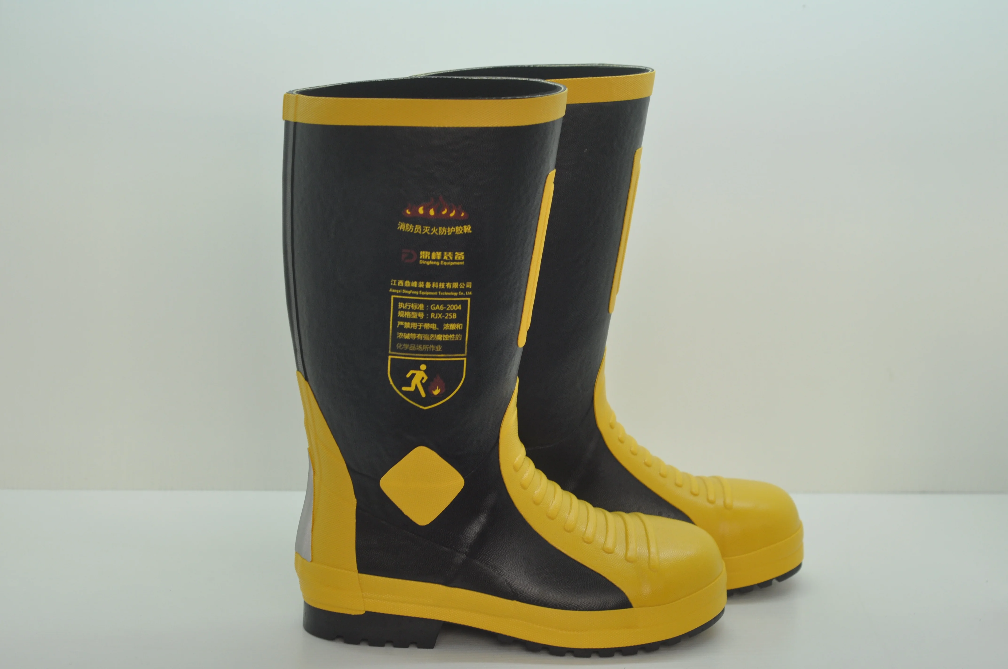 Firefighting Firefighters Protective Fireman Boots with Safety Rubber Key Features