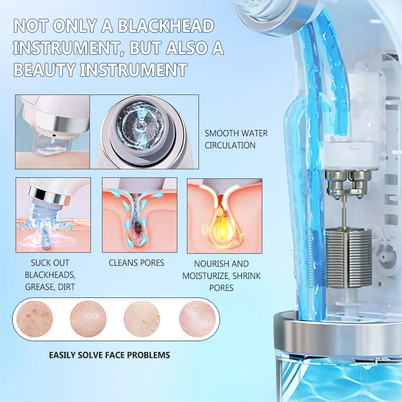 Small Pores Cleaner Bubble Blackhead Remover With Strong Vacuum Suction