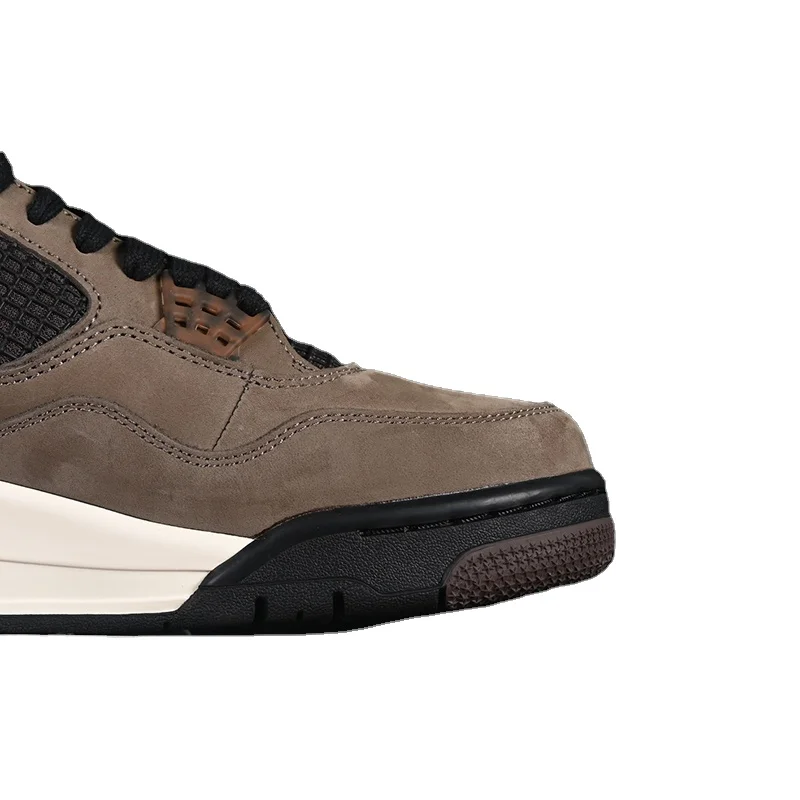 2024 New 4 TS Suede Brown Mid Top Basketball Shoes