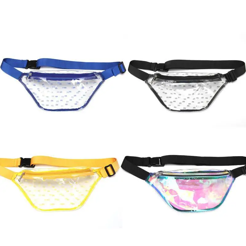 Transparent joker waterproof  travel outdoor women  Pvc beach waist bag  fanny pack for ladies