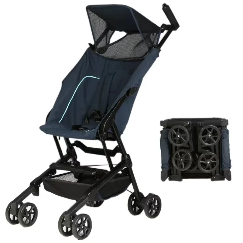 Coche Para Bebes Lightweight Stroller Baby Compact Travel Buggy One Hand Foldable Two Ways Baby Stroller