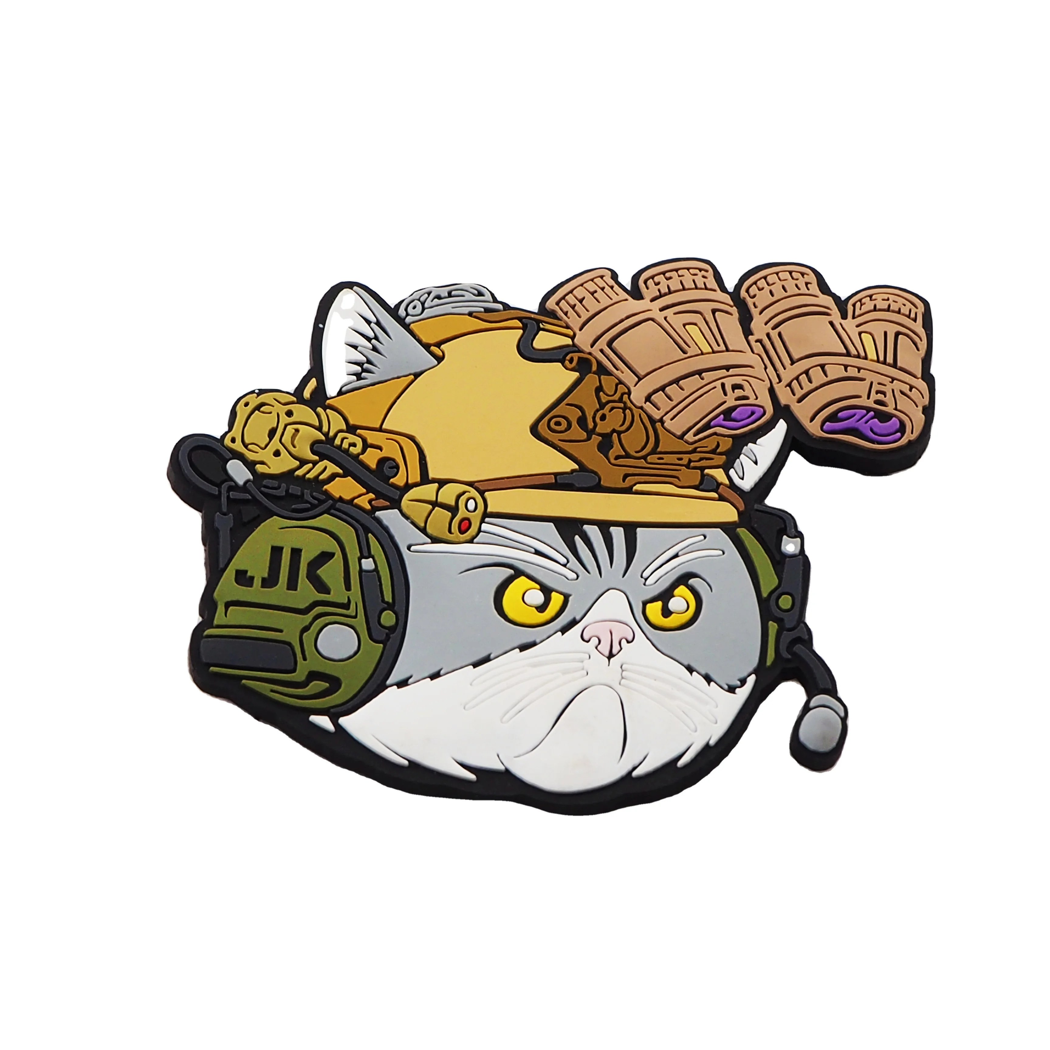 Cheap Factory Price Custom Embossed Cartoon 3D PVC Velcro Patches For Clothing