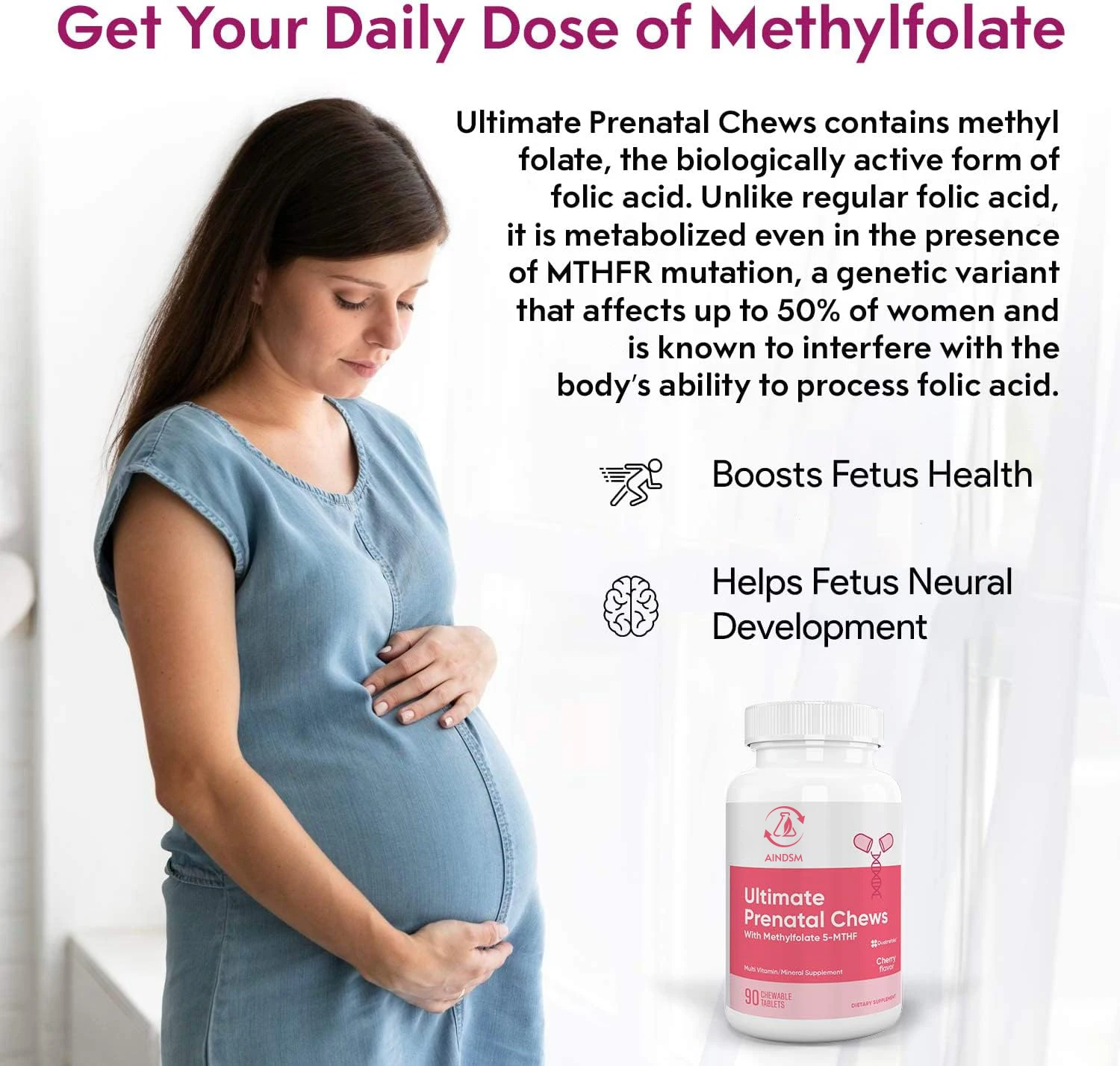 OEM/ODM Prenatal Vitamin Tablets DHA Folic Acid Tablet Capsule Prenatal Supplement For Mom & Baby Immune Health Tablets