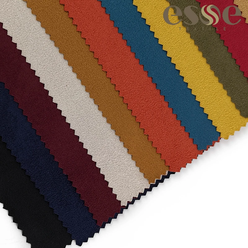 
 Текстиль ESSE, замшевая ткань, спандекс, однотонное окрашенное платье, юбка, замшевая ткань, вязаный полиэстер  