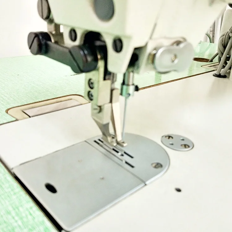 0303DF Automatic cowboy leather jacket sewing machine for leather