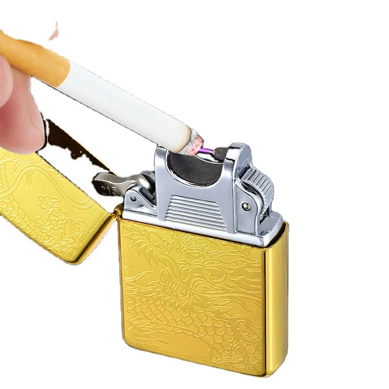 MINI single arc flame usb Lighter exquisite Cigarette usb igniter metal body electronic lighter