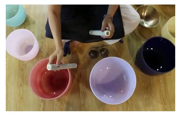 Ore Crystal Bowl 8 Inch And 10 Inch High-gloss Quasi-tone Factory Direct Sales No Tuning Tone Sound Healing Relaxing Body