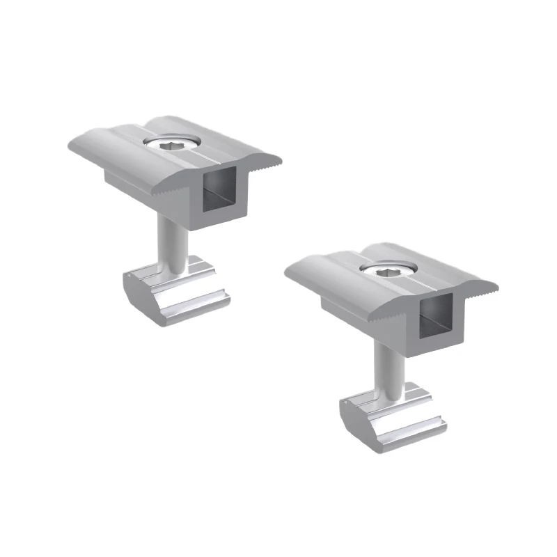 Solar roof mounting system solar structure kits clamps rooftop flat roof rail components support modules