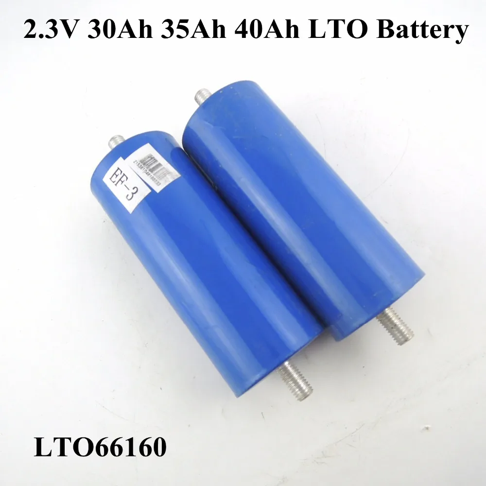66x160mm long Size and 2000  Cycle life battery 66160F35Ah 40Ah LTO lithium titanium Rechargeable Batteries
