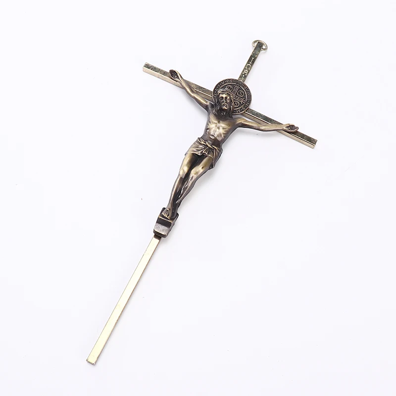 Jesus cross wall decor religious wall hangings metal Christ crucifix