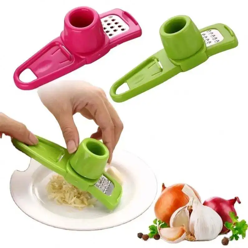 2025 Kitchen Garlic Ginger Grinding Grater Manual Garlic Masher Cooking Tool Utensils Kitchen Accessories Press Garlic Tool