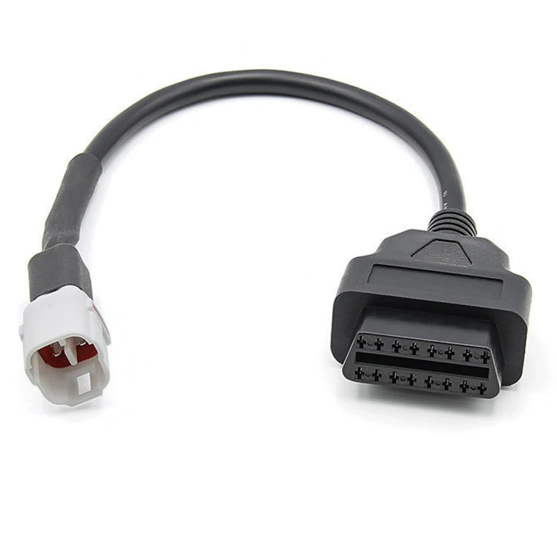 2024 hot Wholesale For Motorcycle 4 pin to 16 Pin OBD2 16 Pin Connector Diagnostic Scanner Adapter Cable for Yamaha