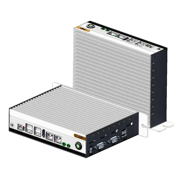 OEM Industrial Mini PC J1900 J6412 Quad Core 2LAN 4USB RS232 RS485 HD VGA MSATA WIFI i3 i5 i7 Fanless pc Barebone Small Computer