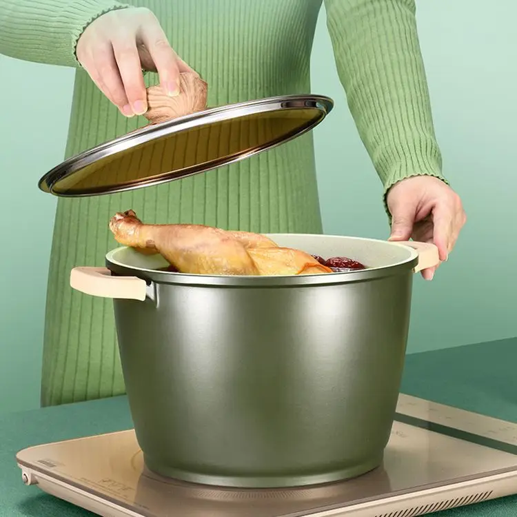 SSGP Couscous Pot Medical Stone Soup Stewed Meat Dedicated Induction Cooker Deepening Dual-sided