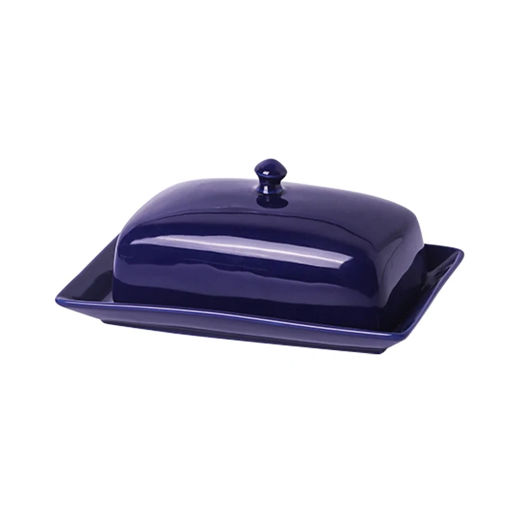 
Hot selling Sell well new type blue ceramic dish ceramic butter dish 
