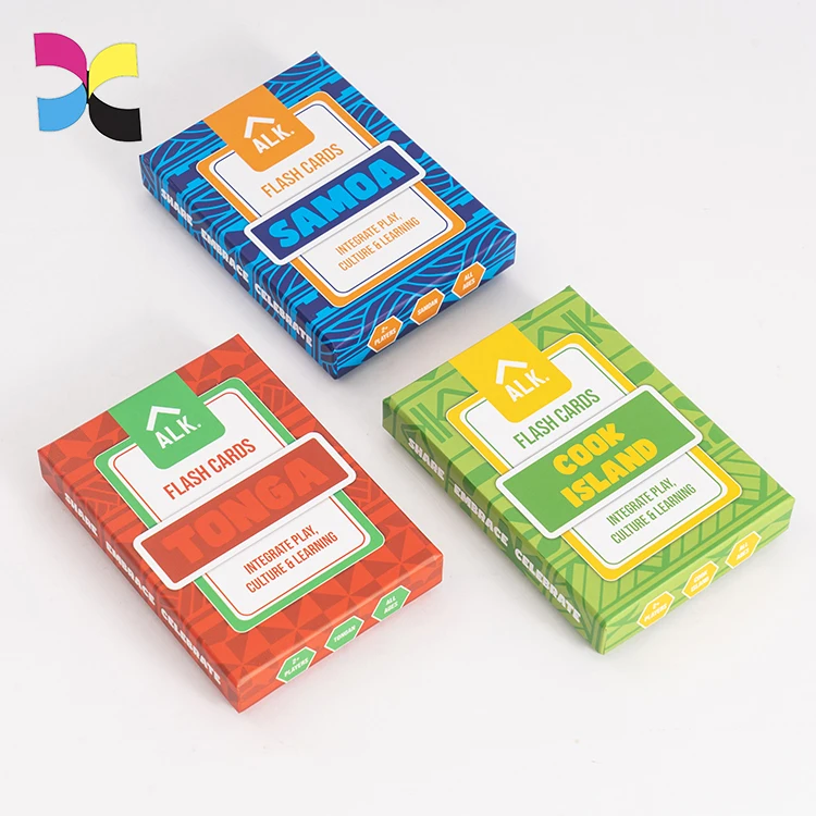 China Manufacturer Printing Custom Flashcards Custom Card Box