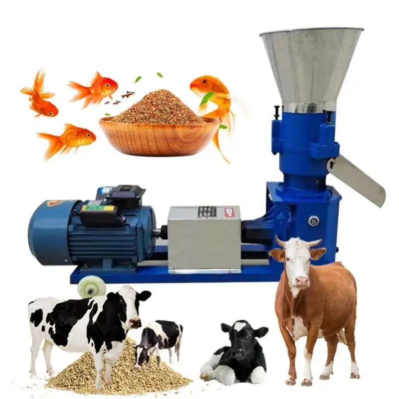 Horse Multifonction Animal Process Poultry Extruder Fish Feed Granulator Trade 3 In 1 Pelletizing Machine