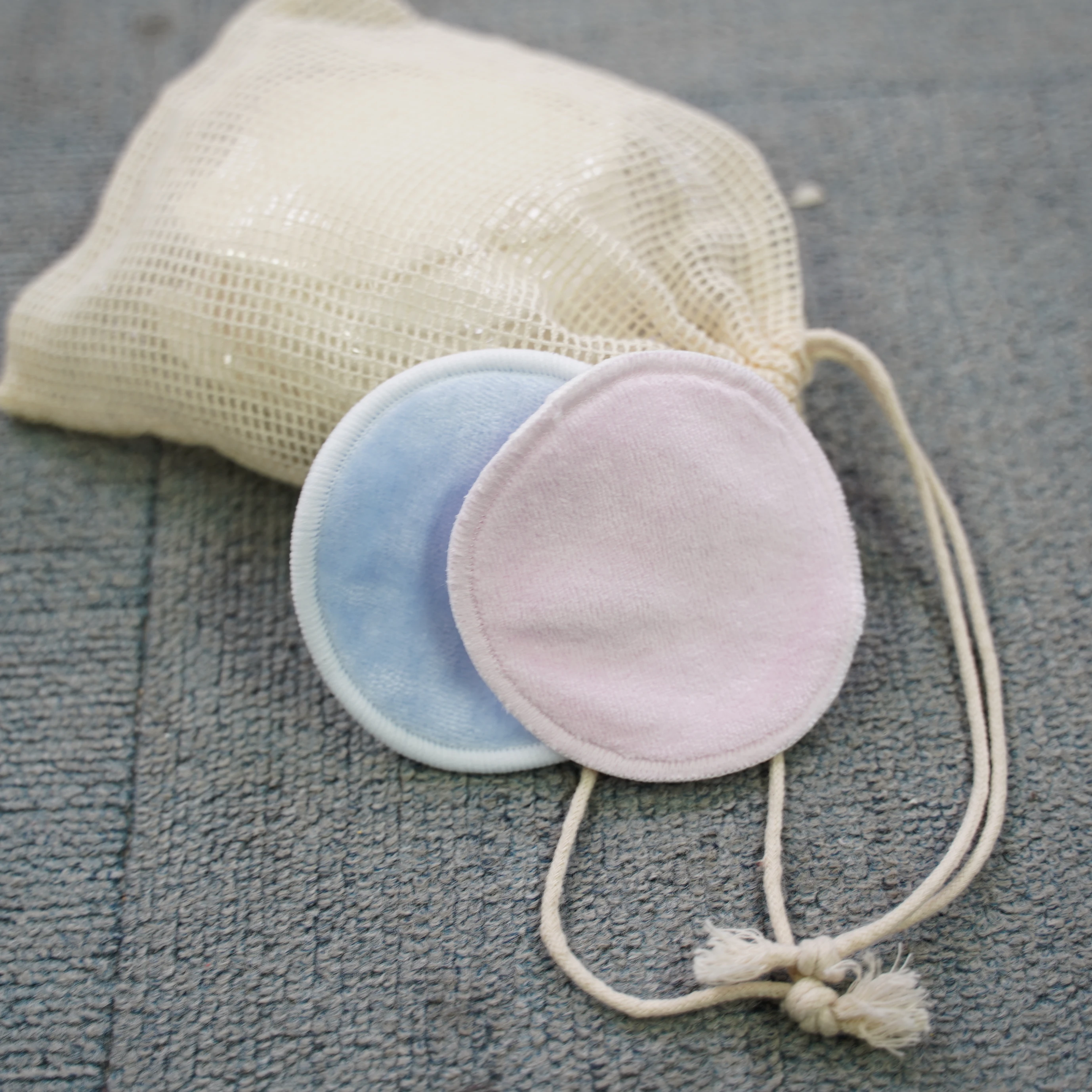 magic Reusable bamboo cotton make up remover pad washable With Laundry Bag