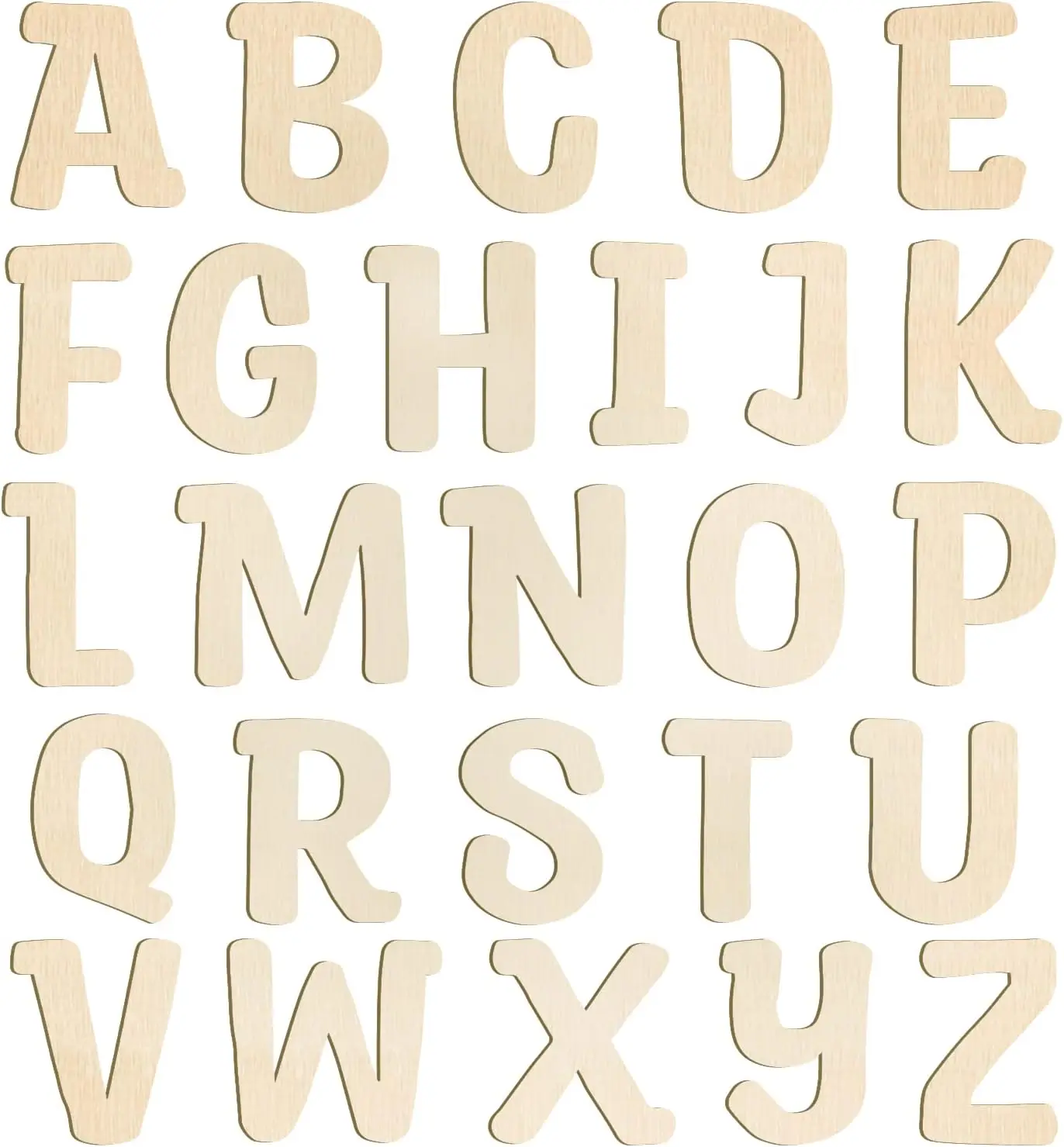 Деревянные буквы 6 дюймов 26 шт.