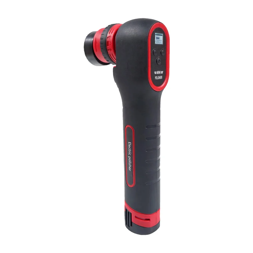 Electric Tool TEKWAY mini polisher car detailing Multifunctional digital display design cordless mini polisher detail waxing
