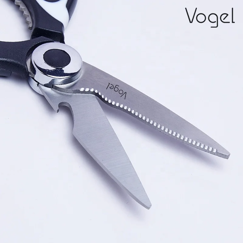 Hot selling Heavy Duty Stainless steel kitchen multi-functional kitchen shears with kitchen scissors