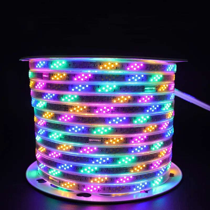 Водонепроницаемая светодиодная лента Ip65 RGB 220 В 100 50 метров для лошадиных гонок Светодиодная меняющая цвет потолочная