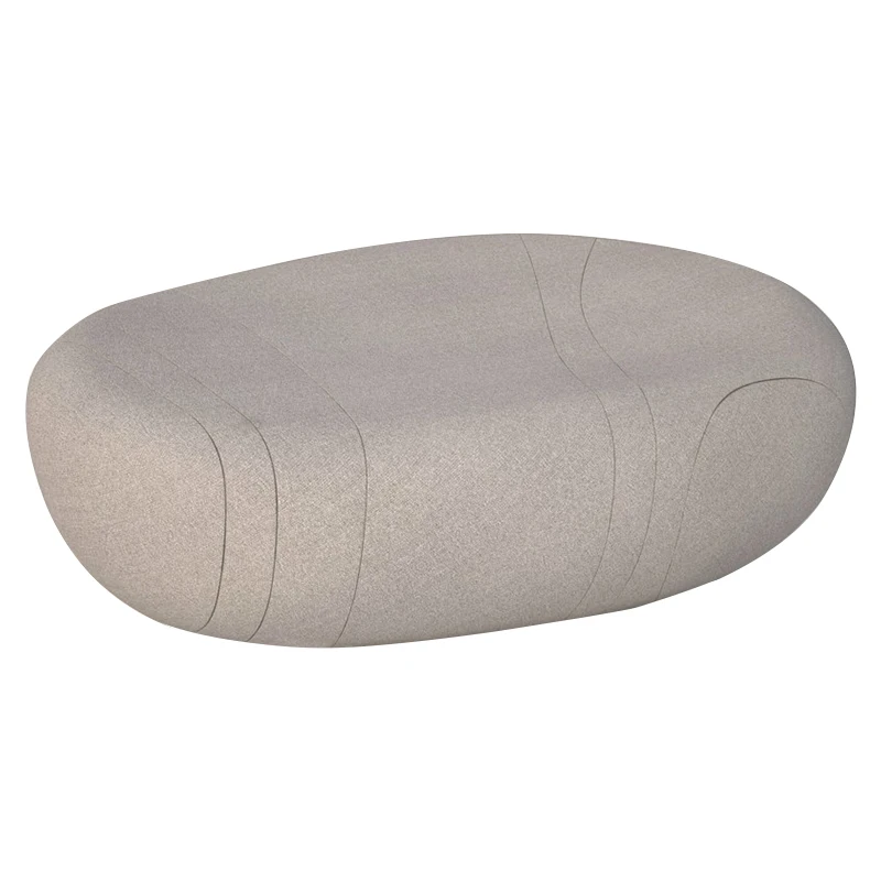Modern Living Room Pebble Chair Comfortable Ottoman Stone Seat Sinocar Rim Machine Nordic Style Storage Bench Customized Color