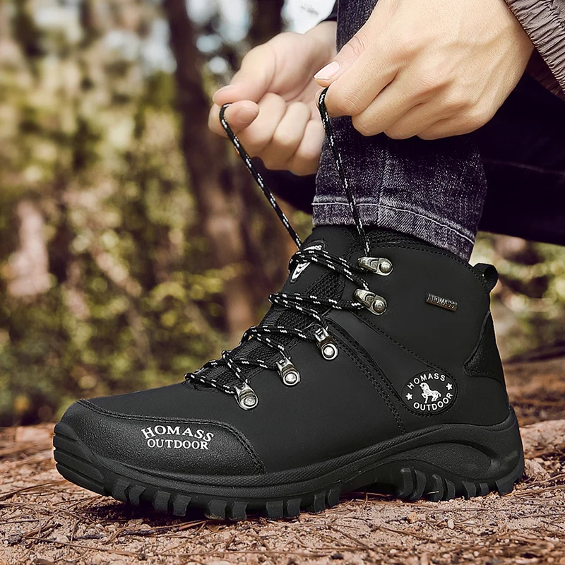 High Top Mountain Climbing Sneakers Hiking Shoes Men Outdoor Boots Waterproof Winter Hunting Boots For Men Trainers