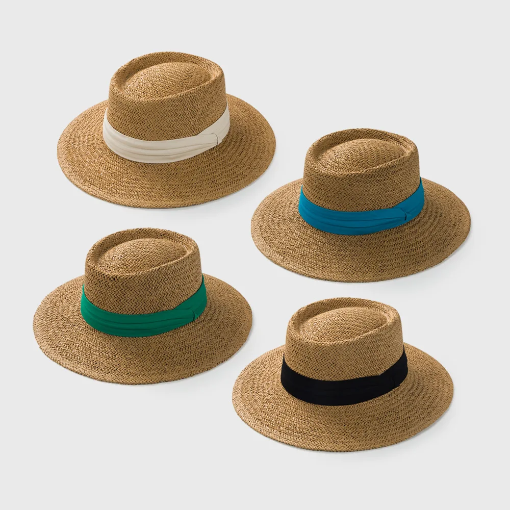 Wholesale Handwork High Quality Women Panama Casual Straw Hats Outdoor Casual Sunshade Sun Hats