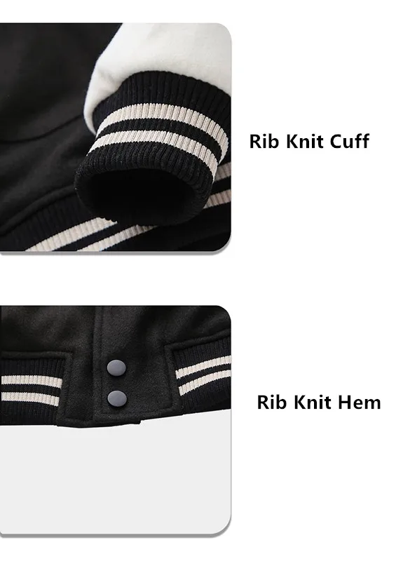 Custom Logo Mens Embroidered Letterman Jacket Quilted Padded Varsity Jacket With PU Leather Sleeve Baseball Jacket Coat for Man