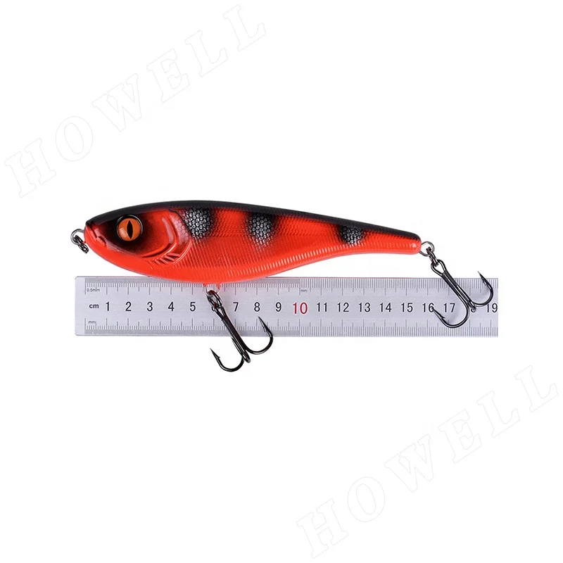 pencil vibration 15cm 76g OEM 3D Printing slow Sinking wobbler swimbait plastic lures for bass pike trou