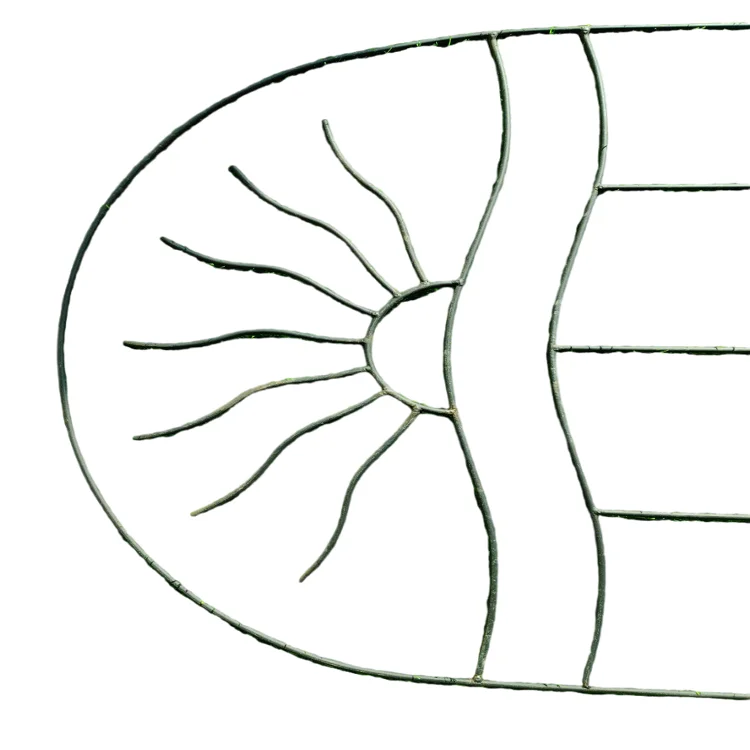 Iron Garden Trellis Metal Plant Support Stake Flower Climbing Sticks Heart Round Shaped Garden Trellis For Climbing Plants Metal